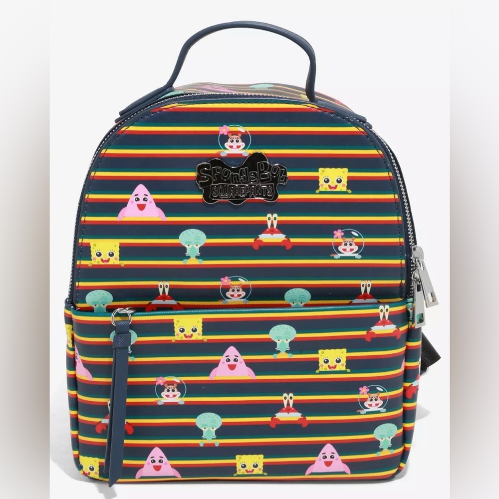 SpongeBob SquarePants Chibi Striped Mini Backpack